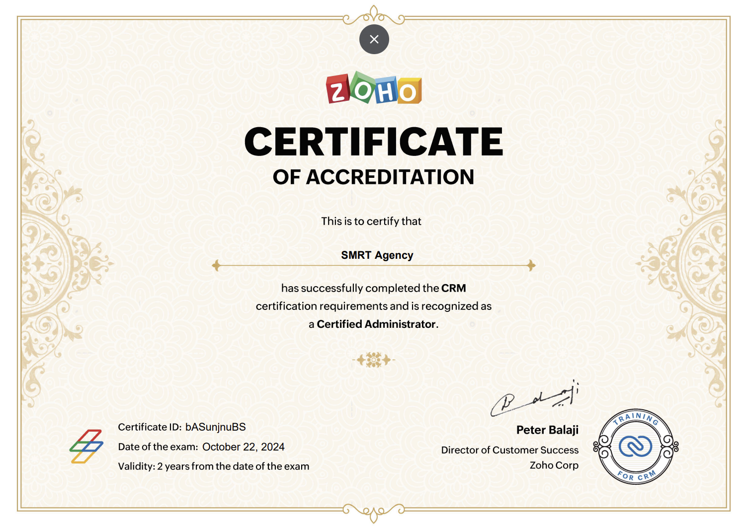 Certificate 3